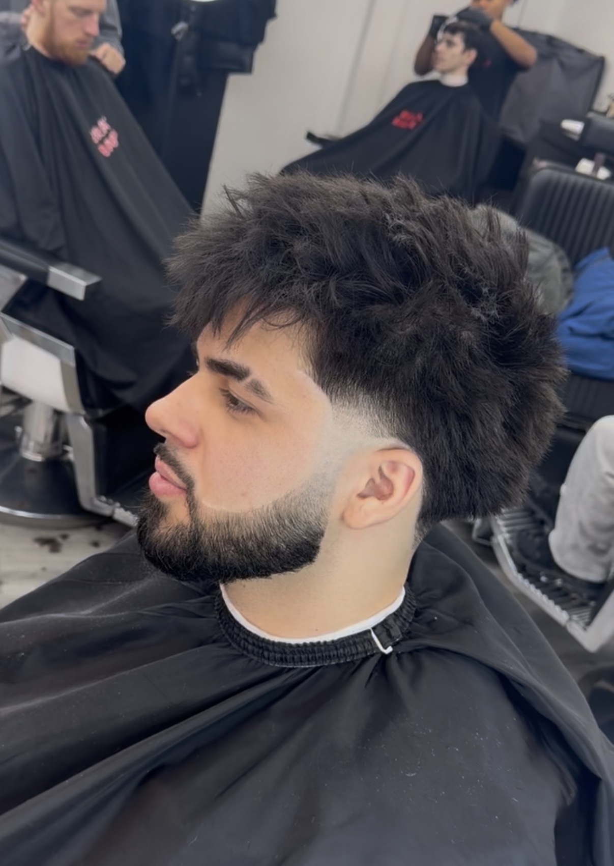 Fresh fade and shaped beard by BKBlendz